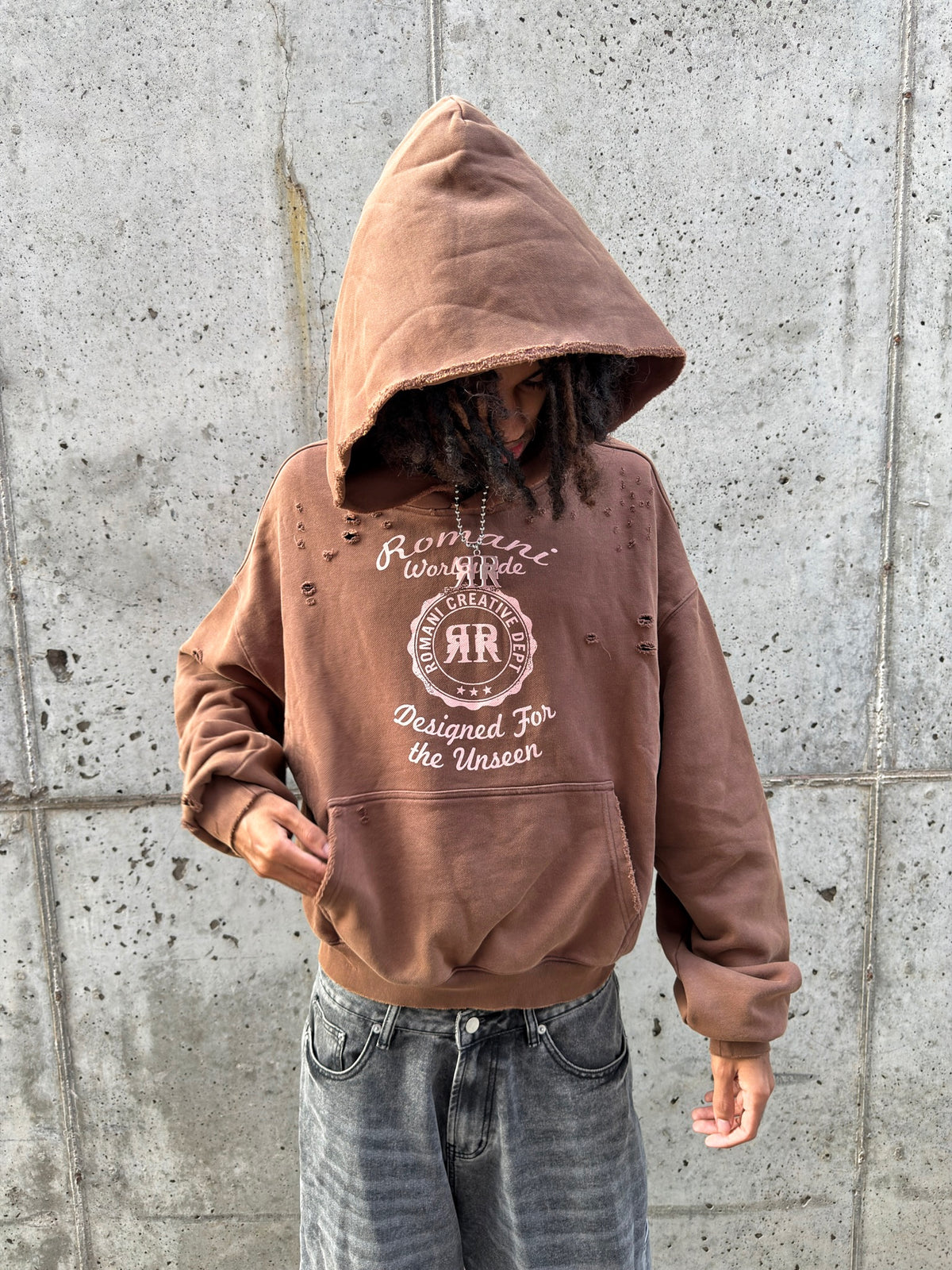 Brown "Worldwide" Hoodie