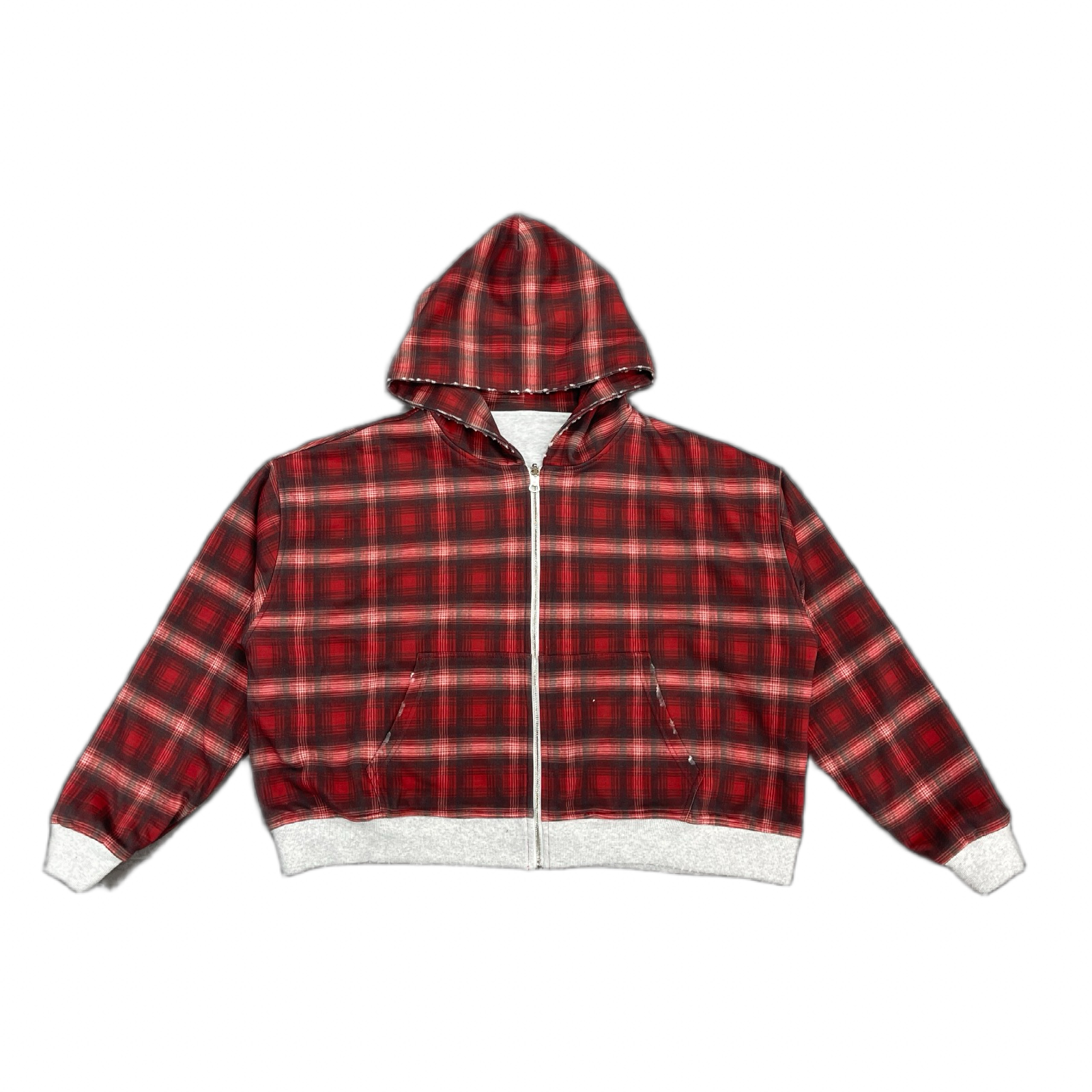 Reversible Plaid Zipup