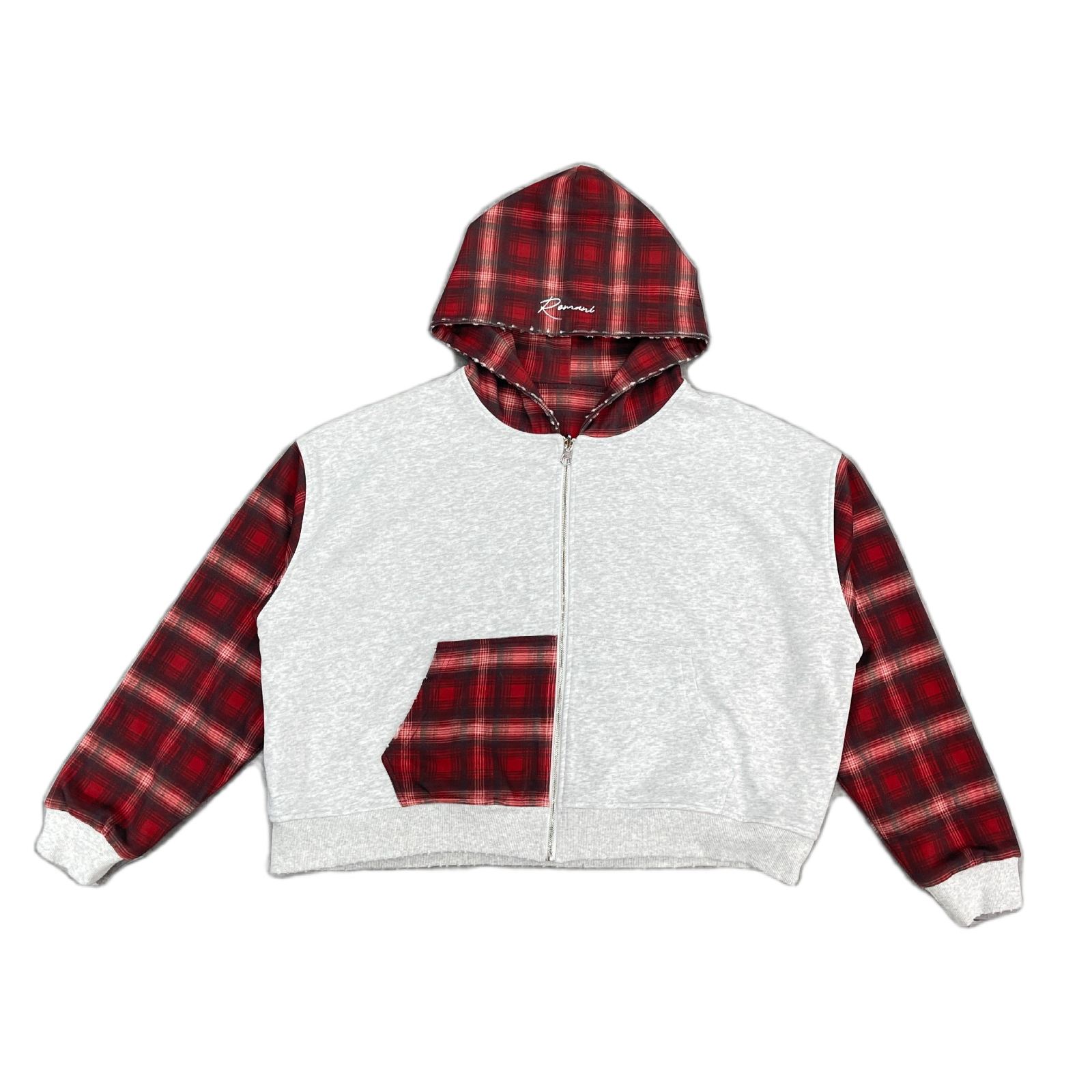 Reversible Plaid Zipup